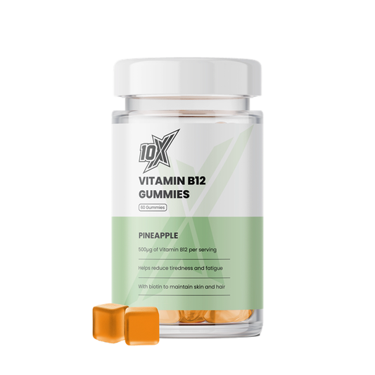 10X Athletic B12 Gummies 60Softgels Pineapple