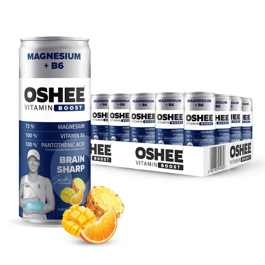 OSHEE Vitamin Boost Brain Sharp 24x250ml Tropical Fruits