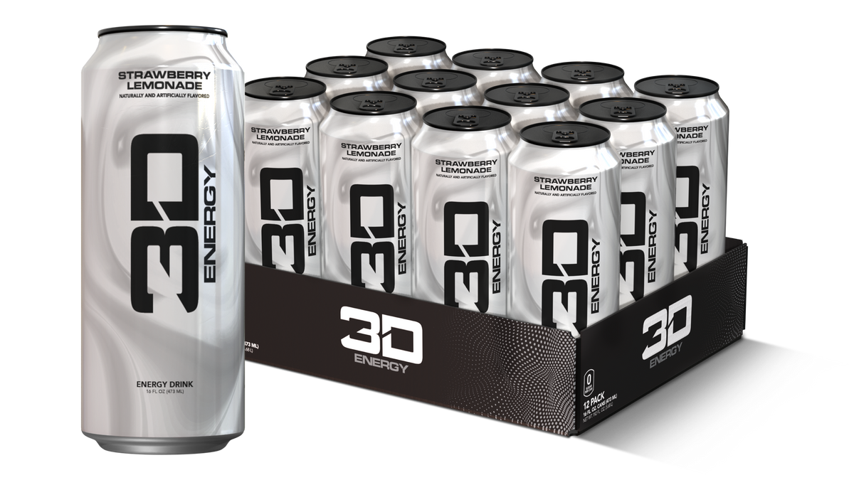 3D Energy Drink Strawberry Lemonade 12x473ml
