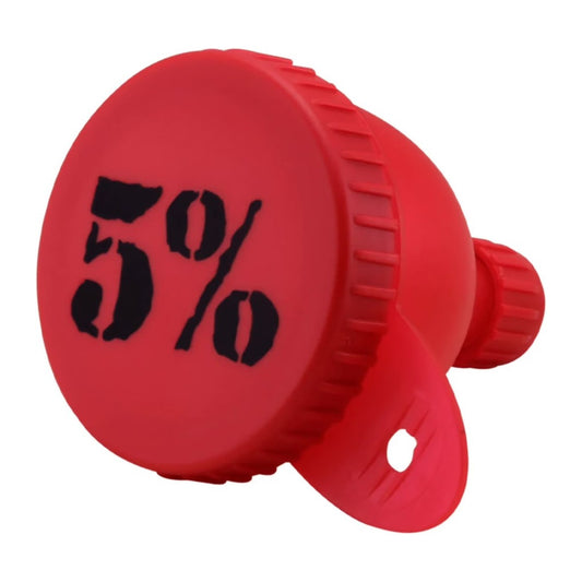 5% Nutrition 5% Funnel, Red & Black