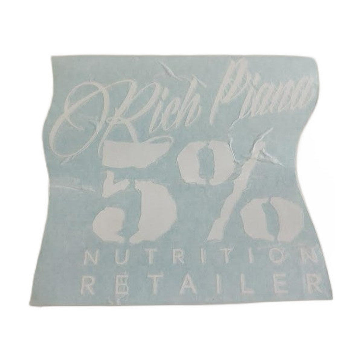 5% Nutrition 5% Nutrition Window Cling, Blue & White