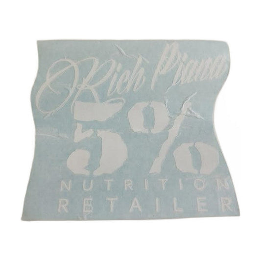 5% Nutrition 5% Nutrition Window Cling, Blue & White