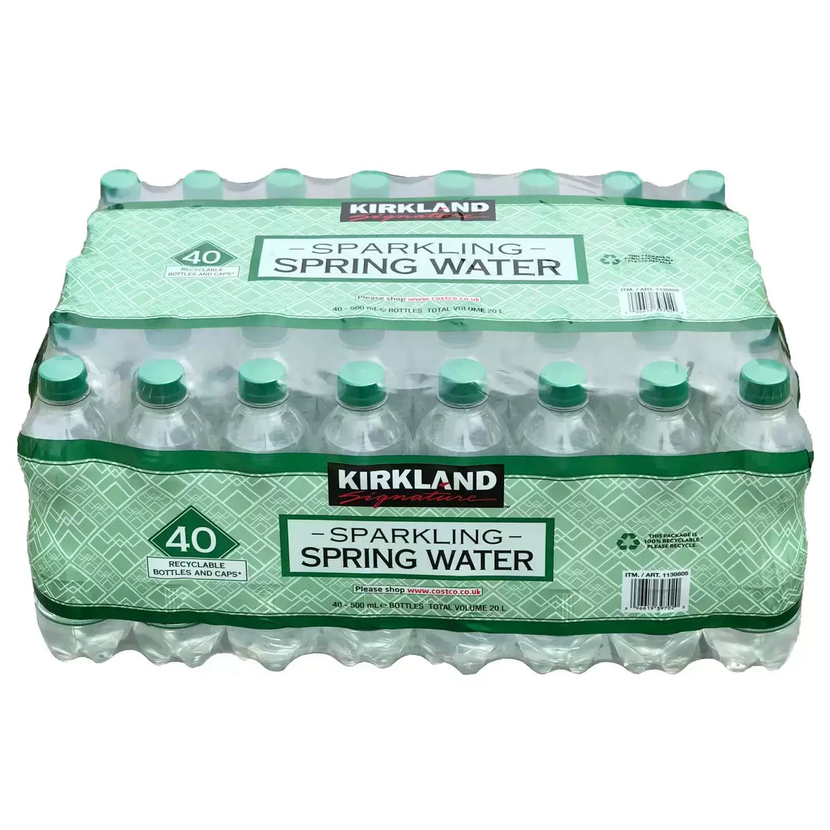 Kirkland Signature Sparkling Spring Water (500ml) — Pallet Deal (49 Cases)