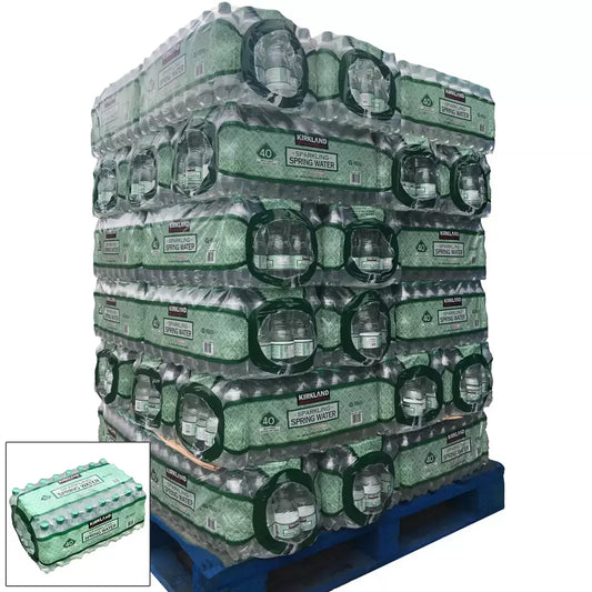 Kirkland Signature Sparkling Spring Water (500ml) — Pallet Deal (49 Cases)