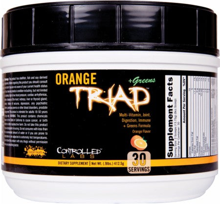 Controlled Labs Orange Triad + Greens, Lemon Ice Tea - 418g