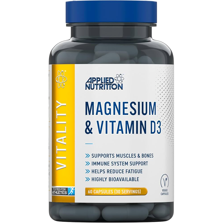 Applied Nutrition Magnesium + Vitamin D3 60 Caps