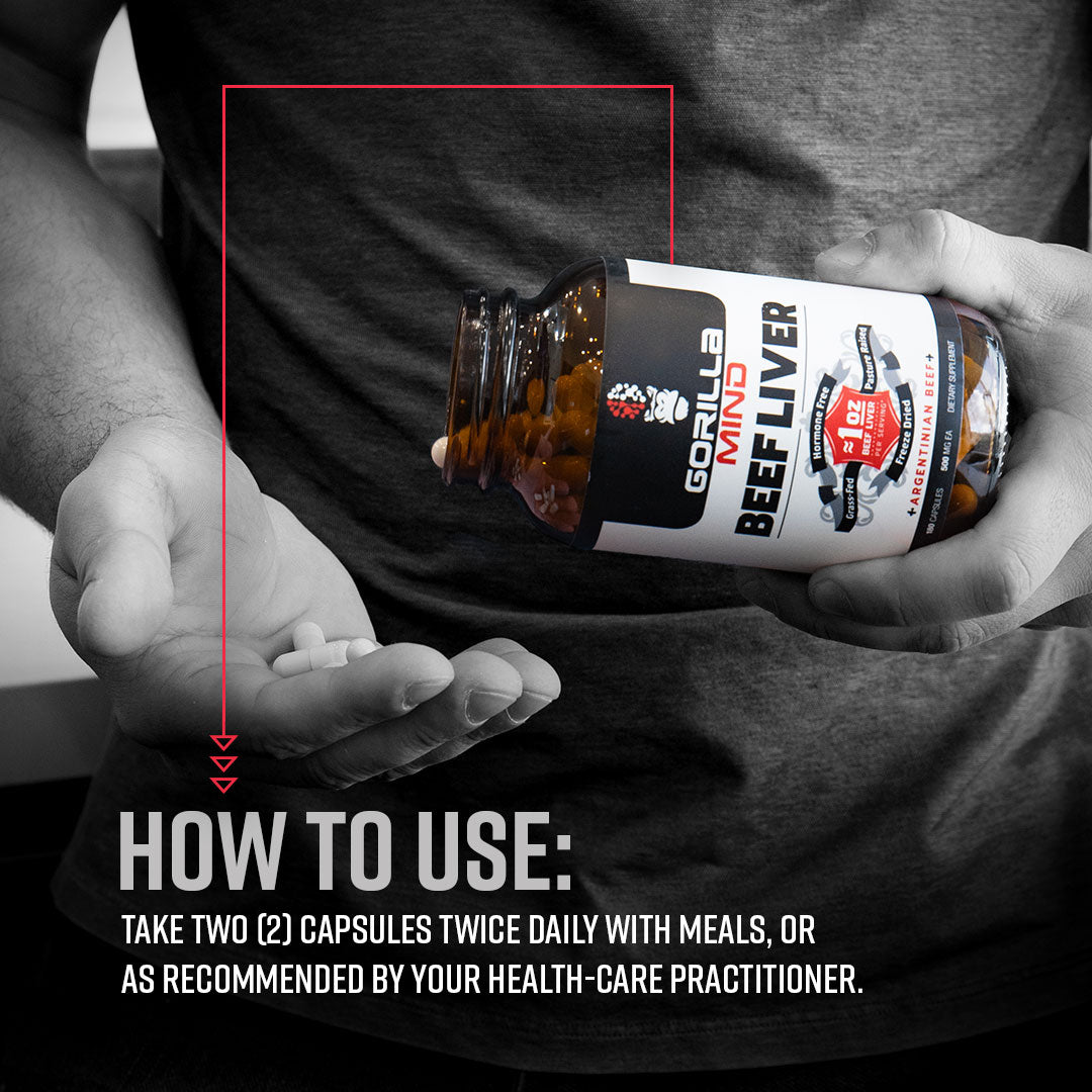 Gorilla Mind Grass-Fed Beef Liver Capsules