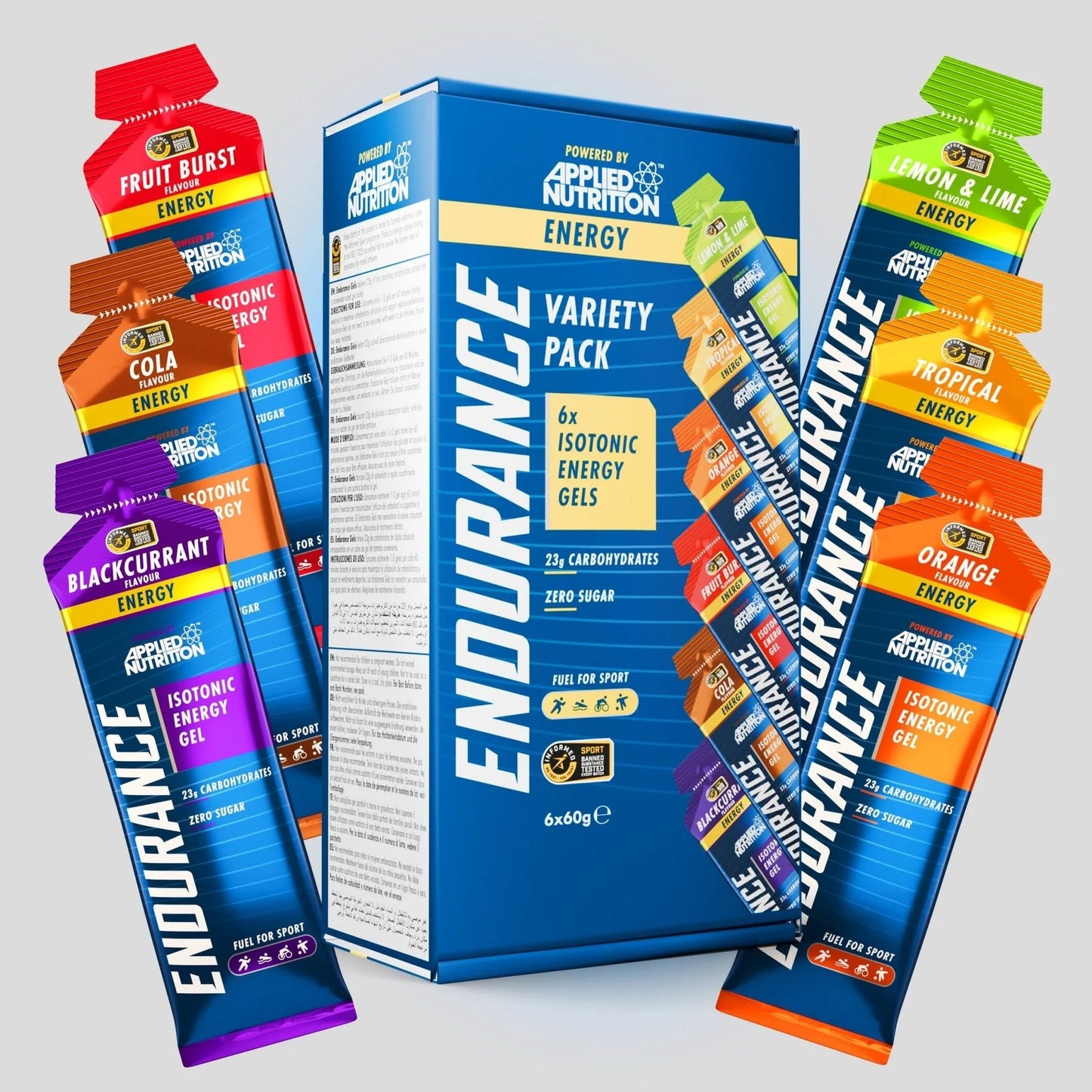 Applied Nutrition Endurance Energy Gel Variety Pack 6x60g Variety