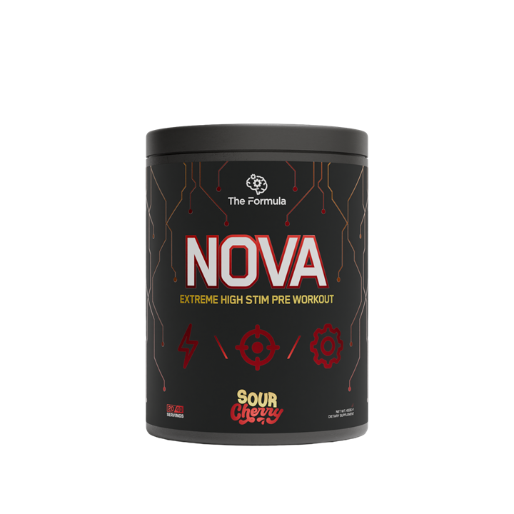 The Formula NOVA High-Stim Pre Workout 450g Sour Cherry