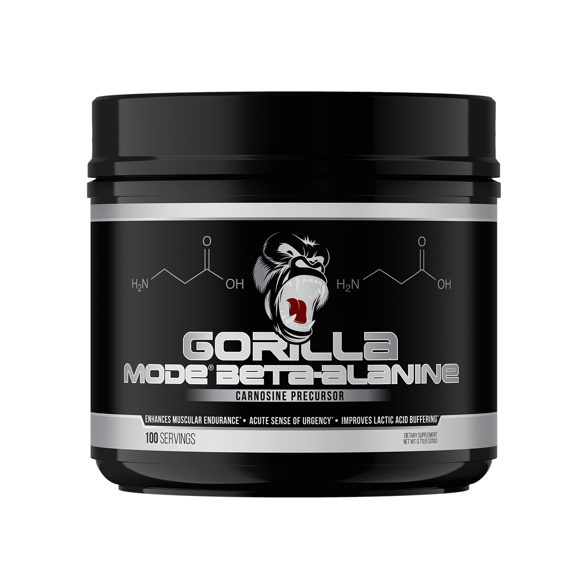 Gorilla Mind Beta-Alanine - 100 servings