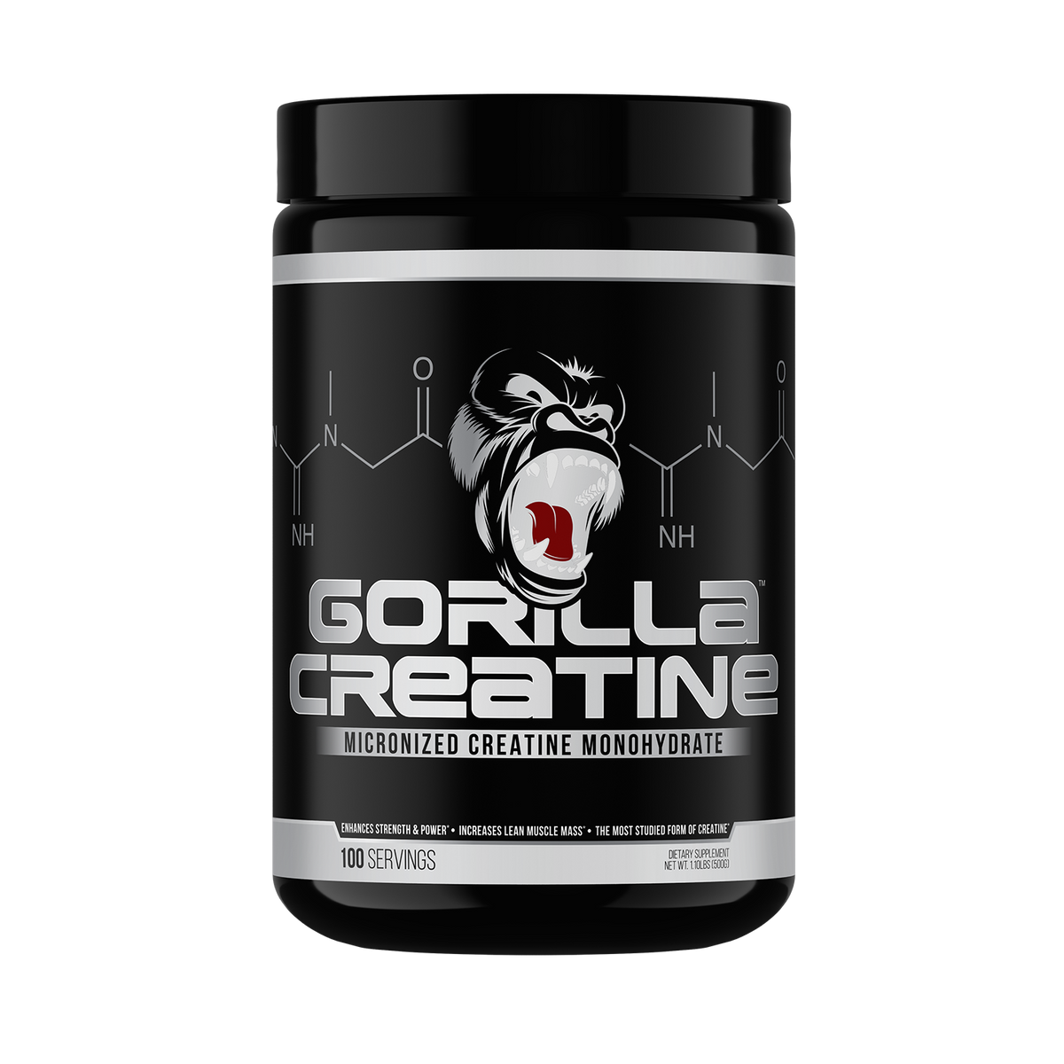 Gorilla Mind Creatine Monohydrate - 100 servings