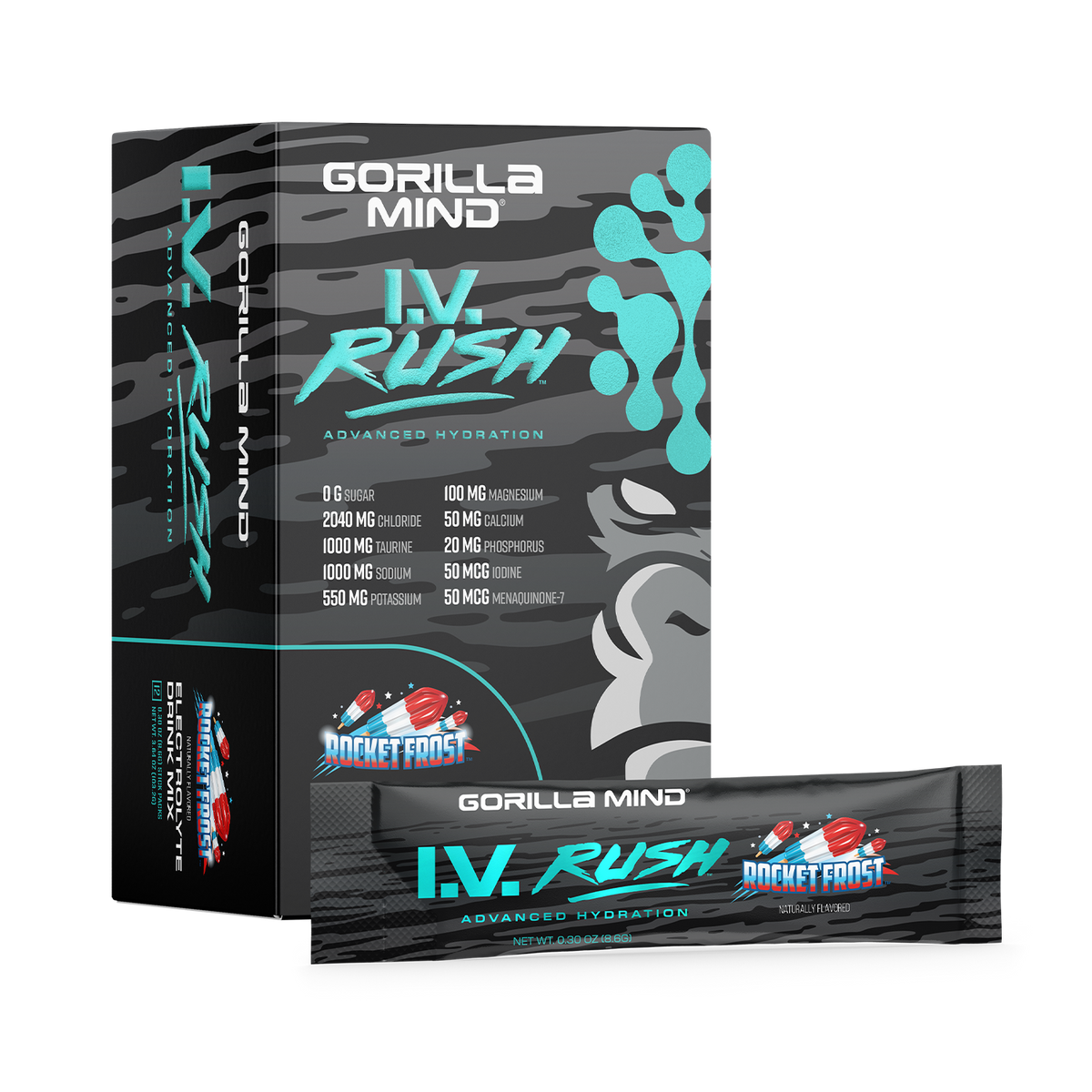 Gorilla Mind I.V. Rush Electrolytes - 12 servings