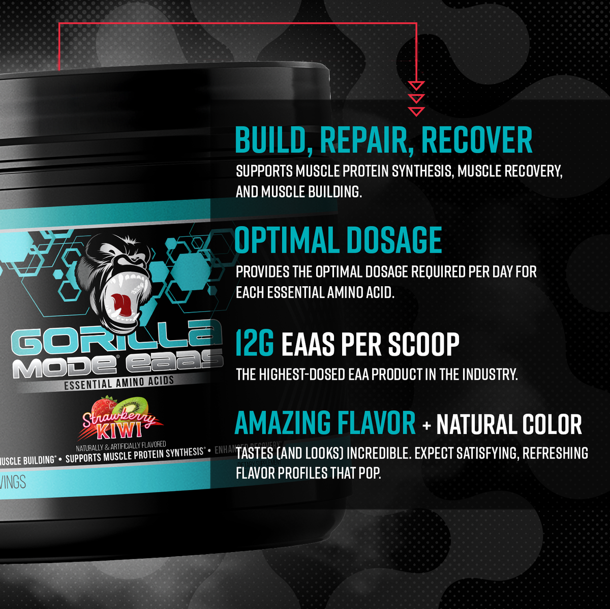Gorilla Mind Gorilla Mode EAAs - Strawberry Kiwi