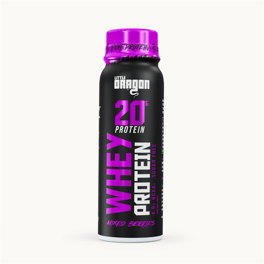 Little Dragon Whey Protein Shot 12x100ml Mixed Berries