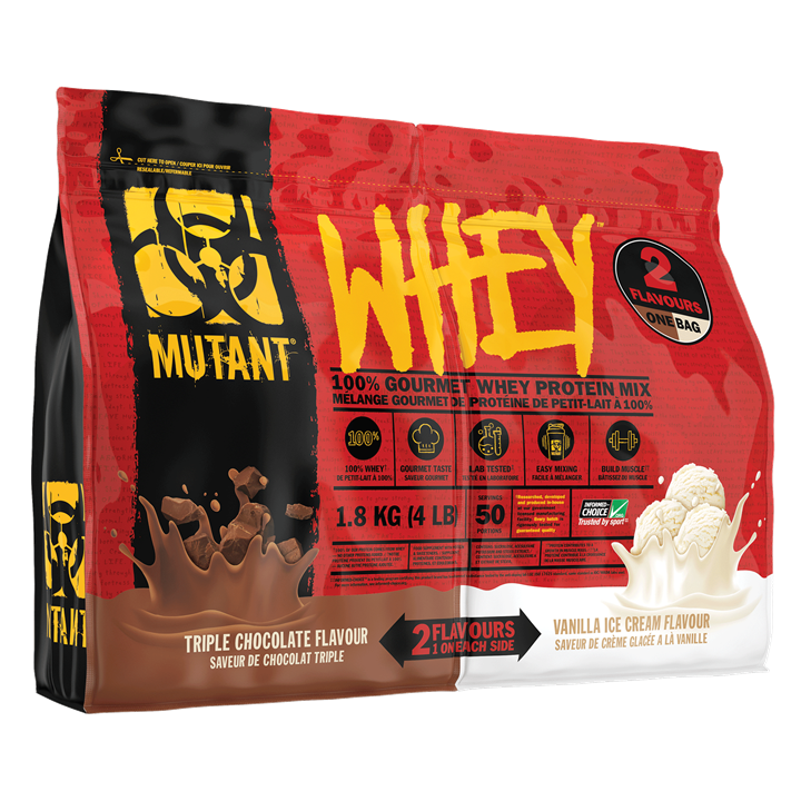 Mutant Whey Dual Chamber 1.8kg Triple Chocolate & Vanilla Ice Cream