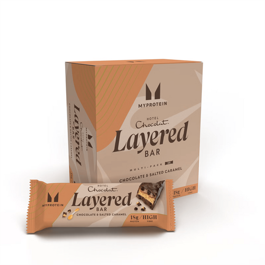 MyProtein x Hotel Chocolat Layered Protein Bar 6x60g Salted Caramel