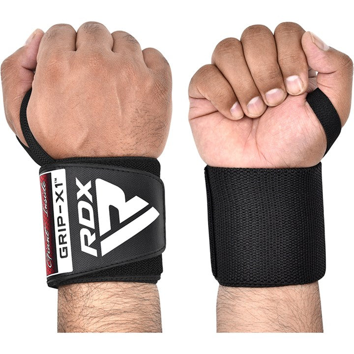 RDX Gym Wrist Wraps W3 Full Black