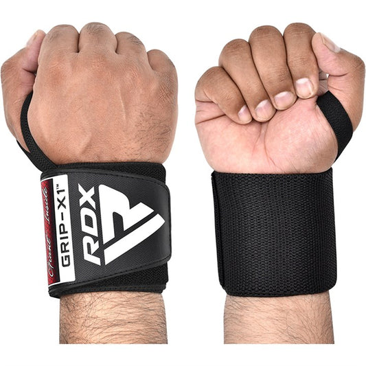 RDX Gym Wrist Wraps W3 Full Black