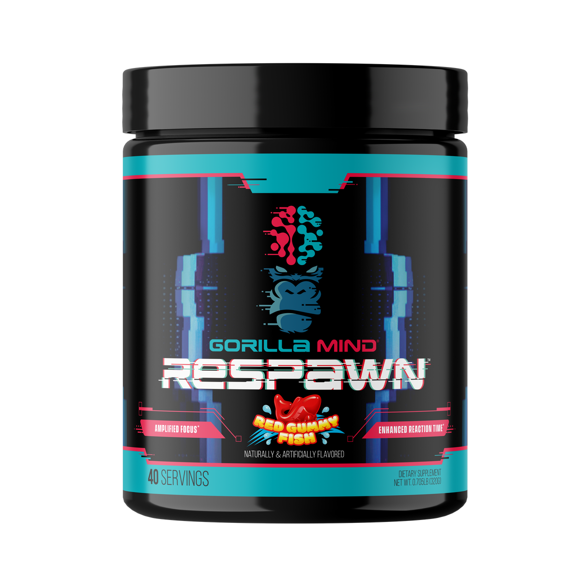 Gorilla Mind Respawn Gaming Formula - Red Gummy Fish
