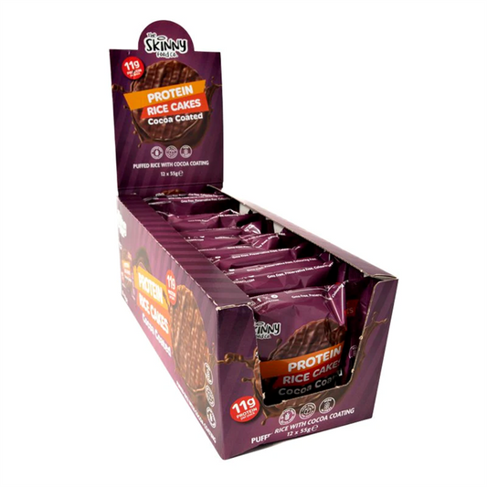The Skinny Food Co Skinny Rice Cake With High Protein Cocoa 12 x 55g Chocolate