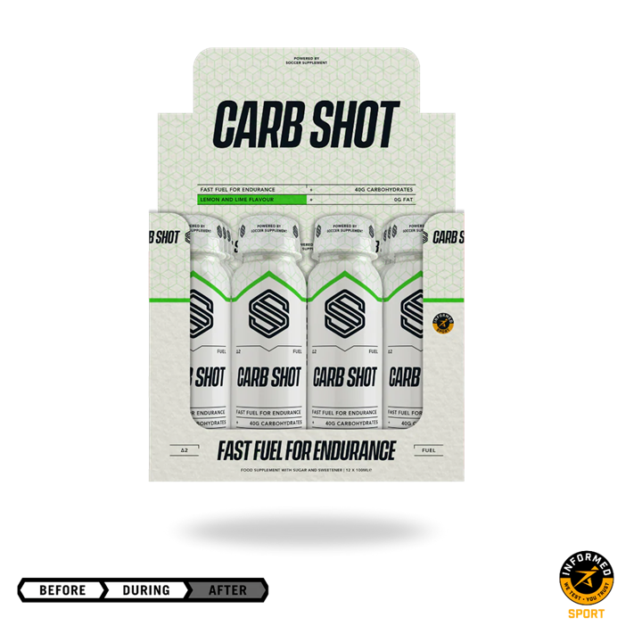 Soccer Supplement Carb Shot 12x100ml Lemon & Lime