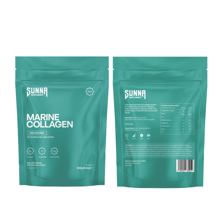 Sunna Supplements Marine Collagen 250g Unflavoured