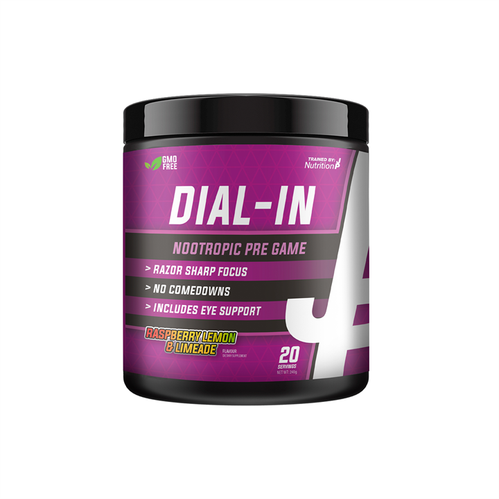 Trained By JP Dial In Nootropic Raspberry Lemon & Limeade - 240g