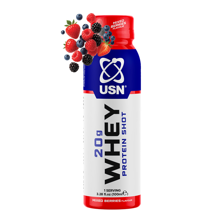 USN Whey Shot 12x100ml Mixed Berry