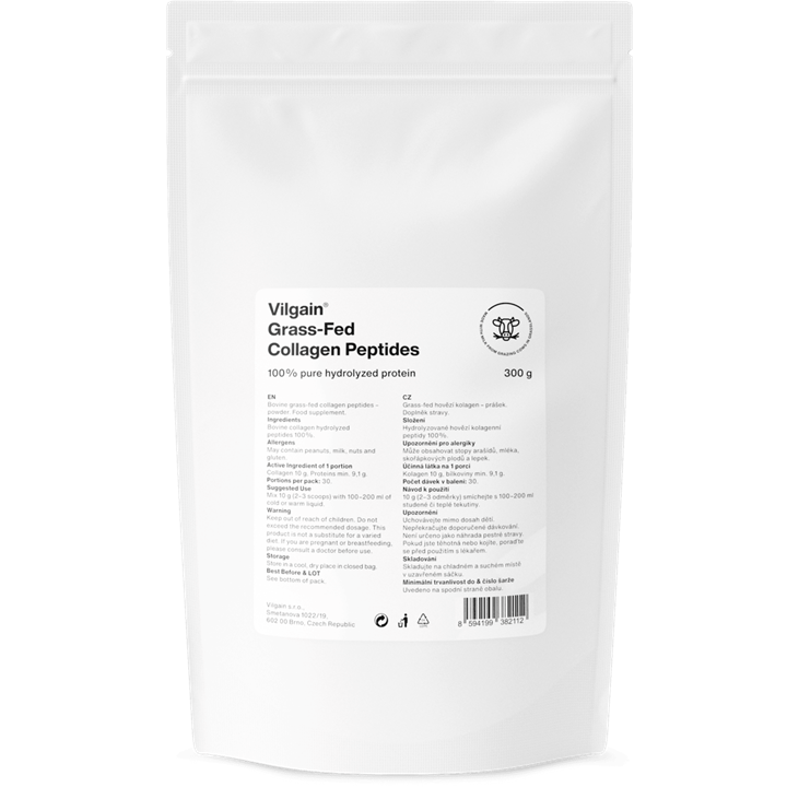 Vilgain Grass-Fed Collagen Peptides 300g