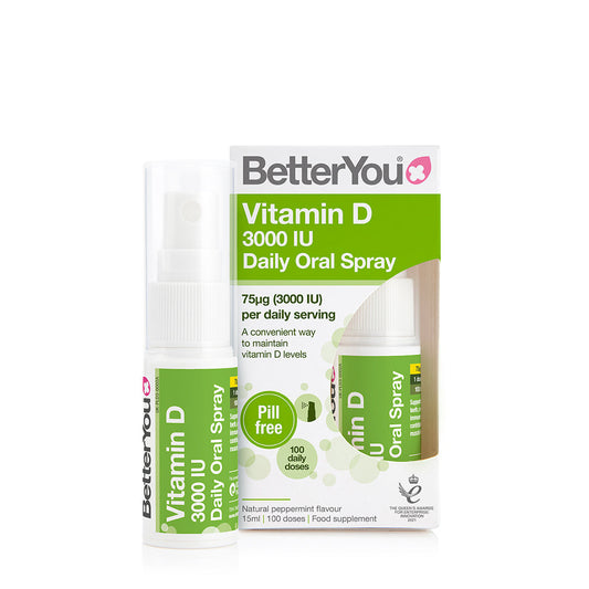 BetterYou Vitamin D 3000 IU Daily Oral Spray 15ml | NE Commerce
