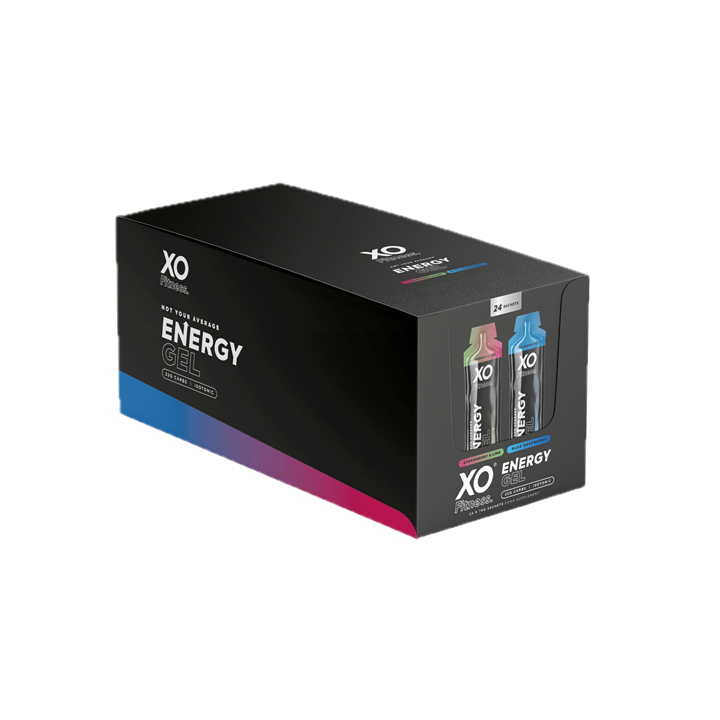 XO Fitness Gels 24x70g Strawberry & Lime / Blue Raspberry