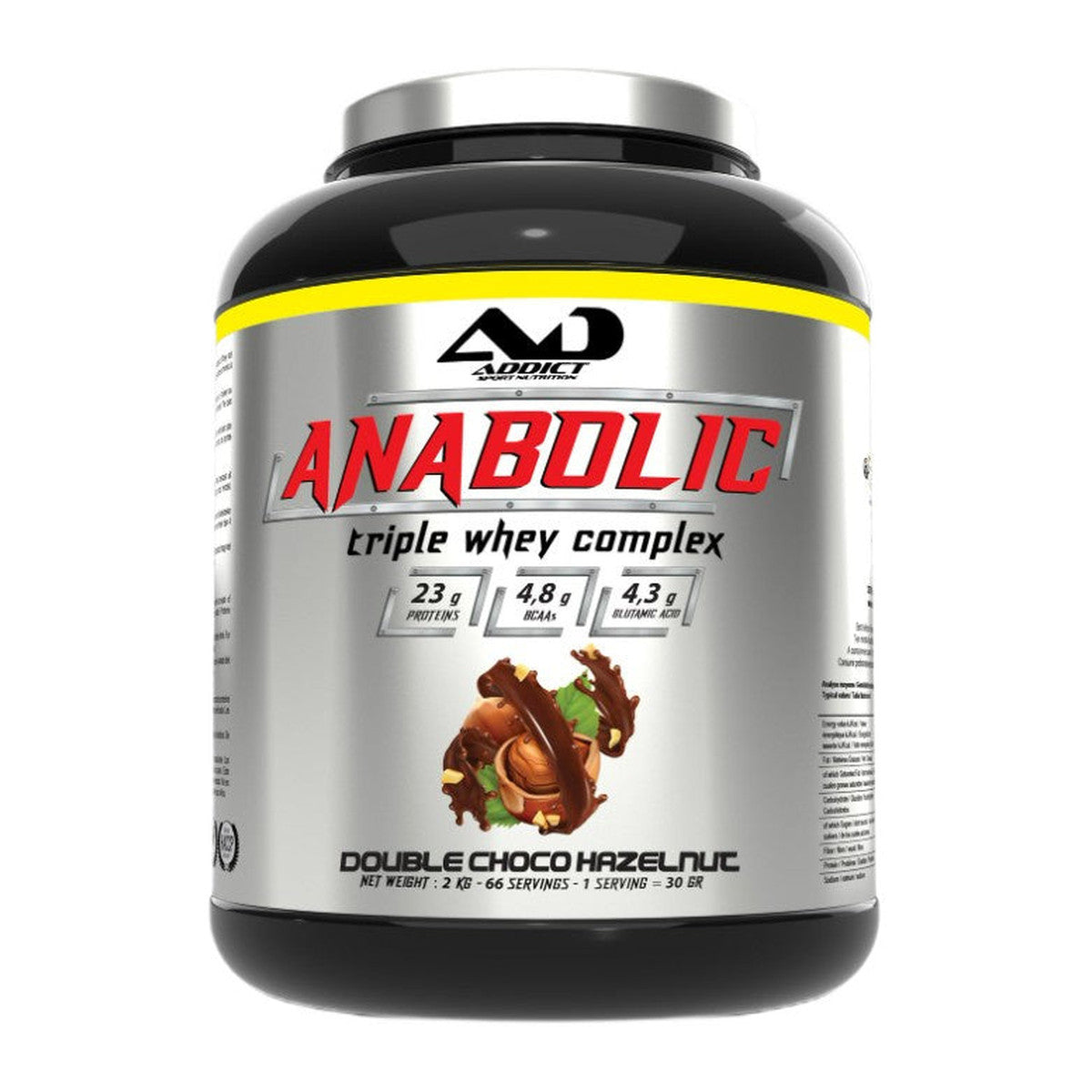 Addict Sport Nutrition Anabolic Triple Whey Complex, Double Choco