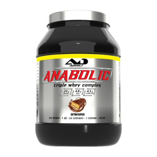 Addict Sport Nutrition Anabolic Triple Whey Complex, Snikers - 100