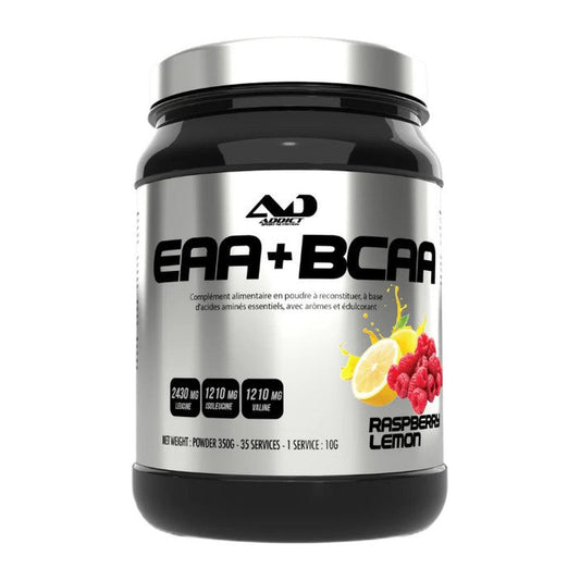 Addict Sport Nutrition EAA+BCAA, Raspberry Lemon - 350g