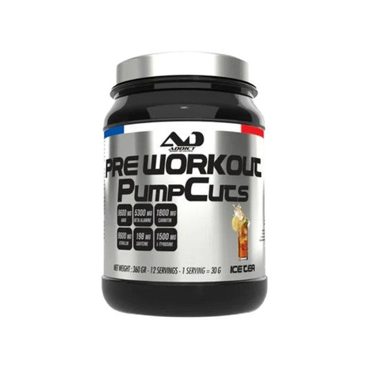 Addict Sport Nutrition Pre Workout Pump Cuts, Ice Tea - 360g