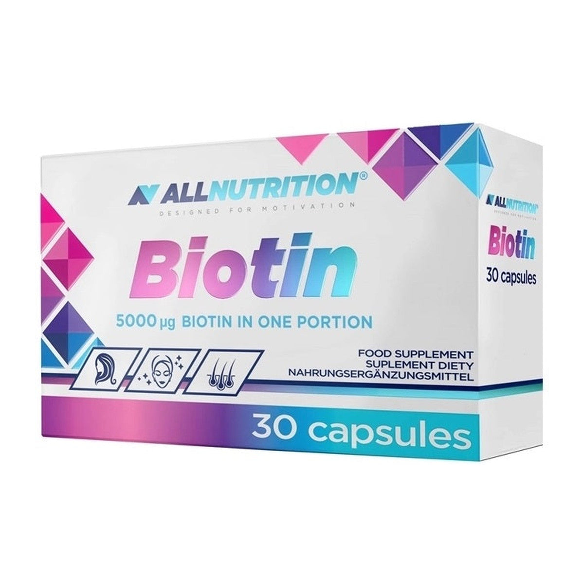 Allnutrition Biotin, 5000mcg - 30 caps