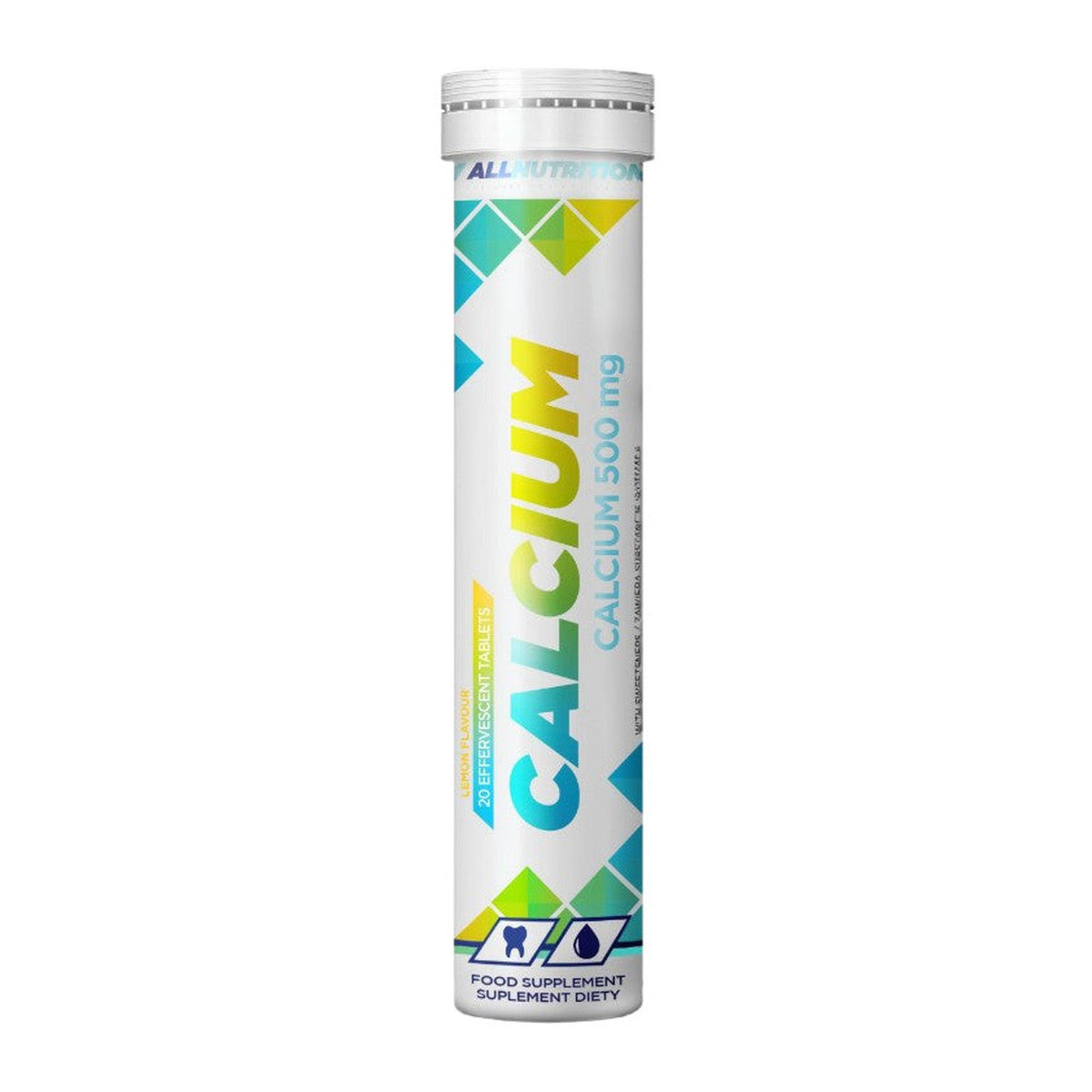Allnutrition Calcium, 500mg (Lemon) - 20 effervescent tablets