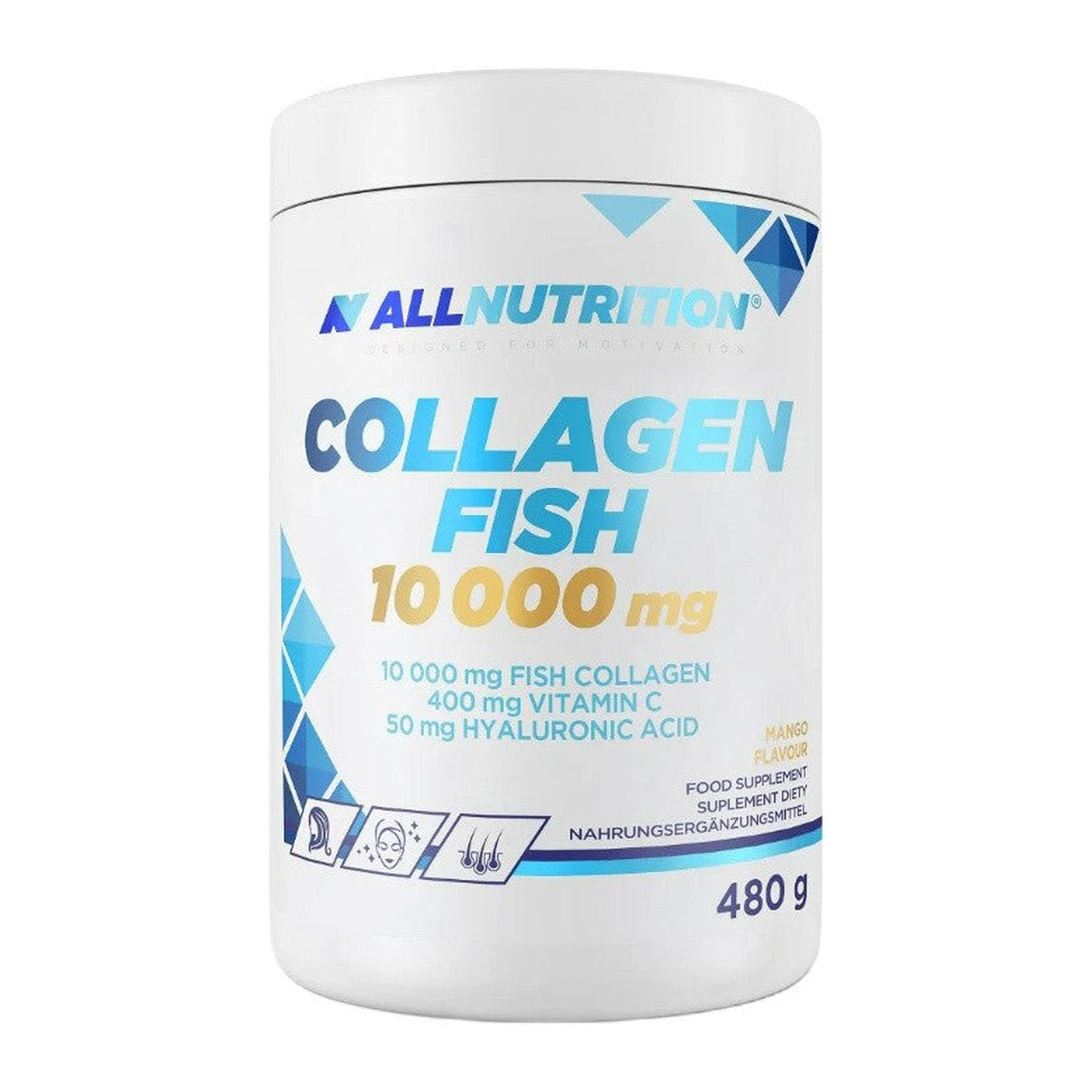 Allnutrition Collagen Fish, 10000mg (Mango) - 480g
