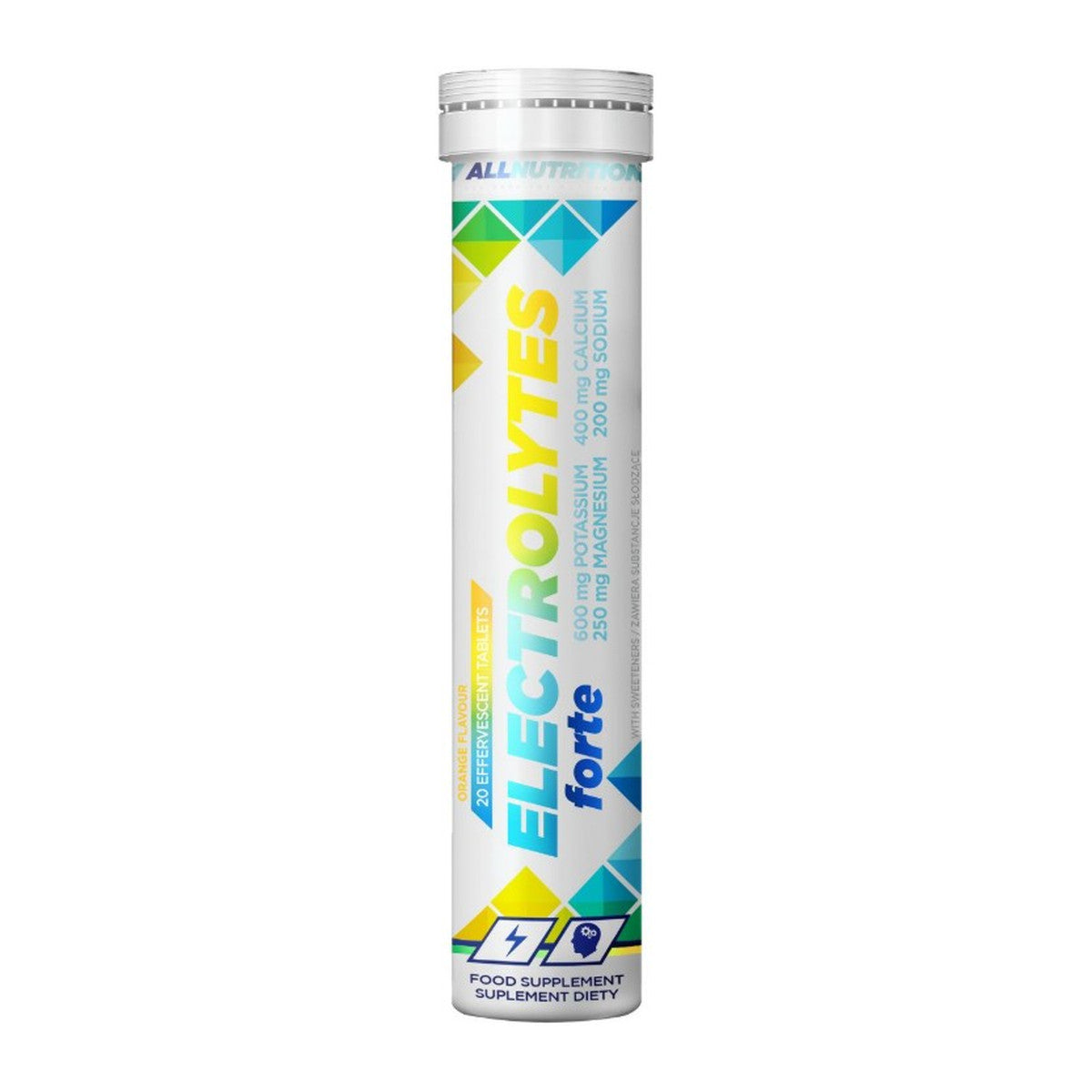 Allnutrition Electrolytes Forte, Orange - 20 effervescent tablets