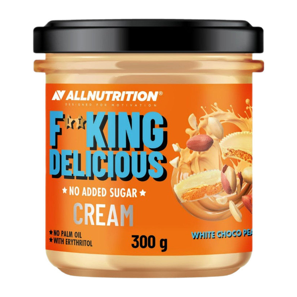 Allnutrition Fitking Delicious Cream, White Choco Peanut - 300g
