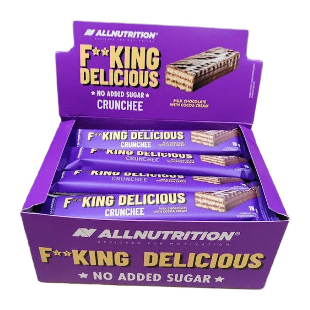 Allnutrition Fitking Delicious Crunchee, Milk Chocolate with Cocoa