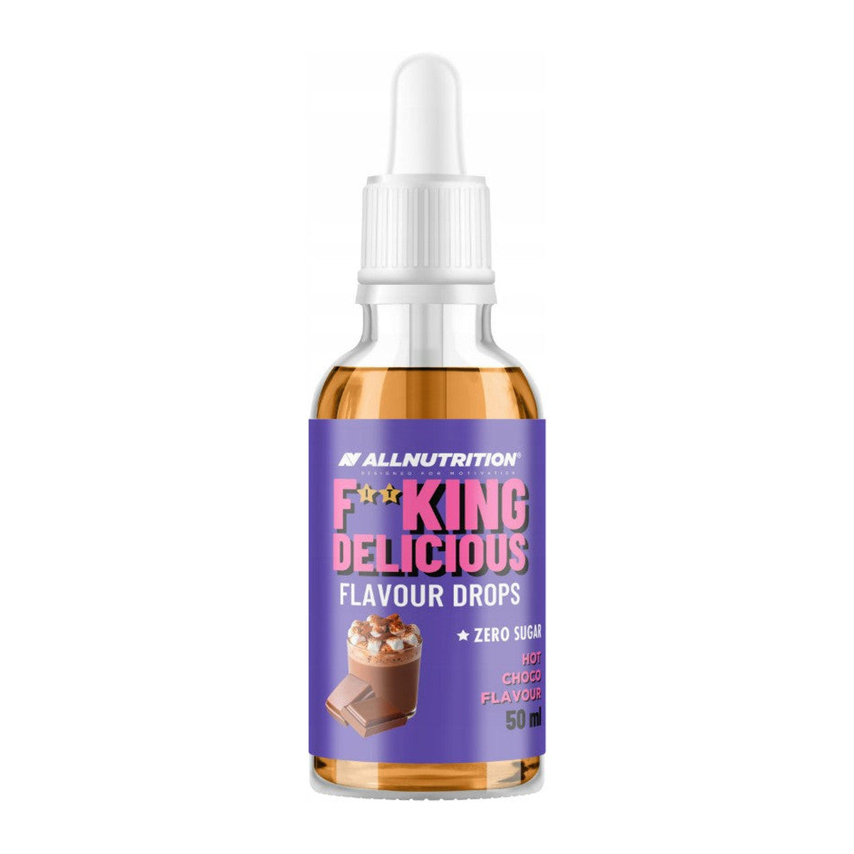 Allnutrition Fitking Delicious Flavour Drops, Hot Choco - 50 ml.