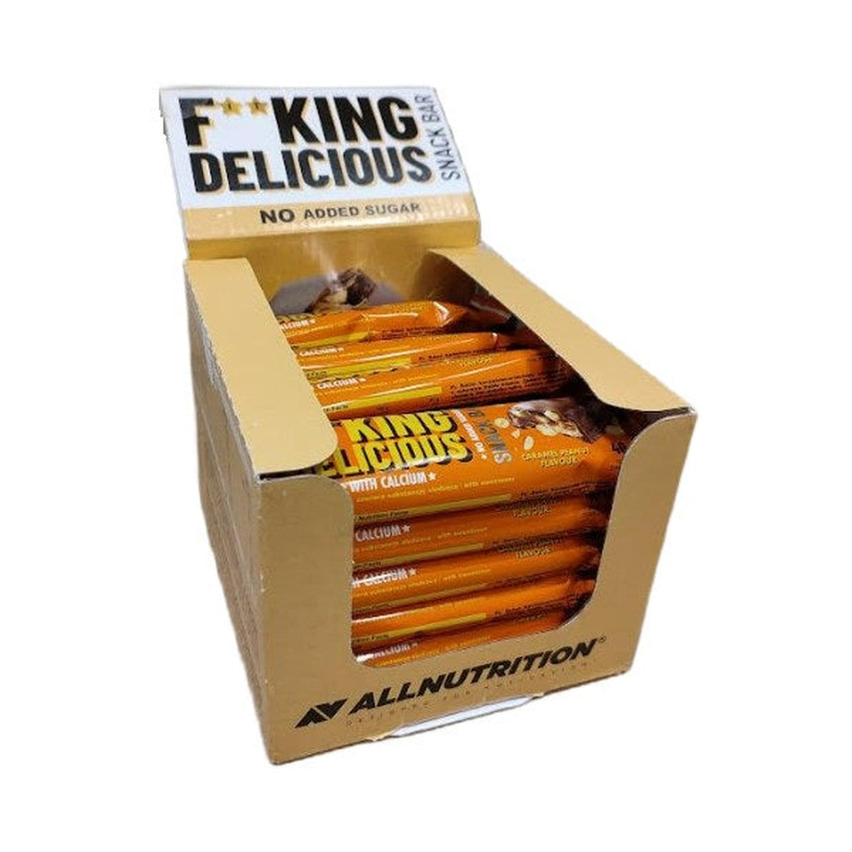 Allnutrition Fitking Delicious Snack Bar, Caramel Peanut - 24 x 40