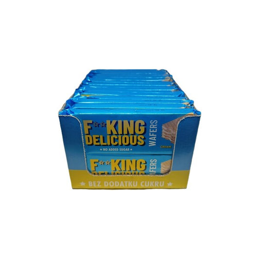 Allnutrition Fitking Delicious Wafers, Cream - 32 x 80g