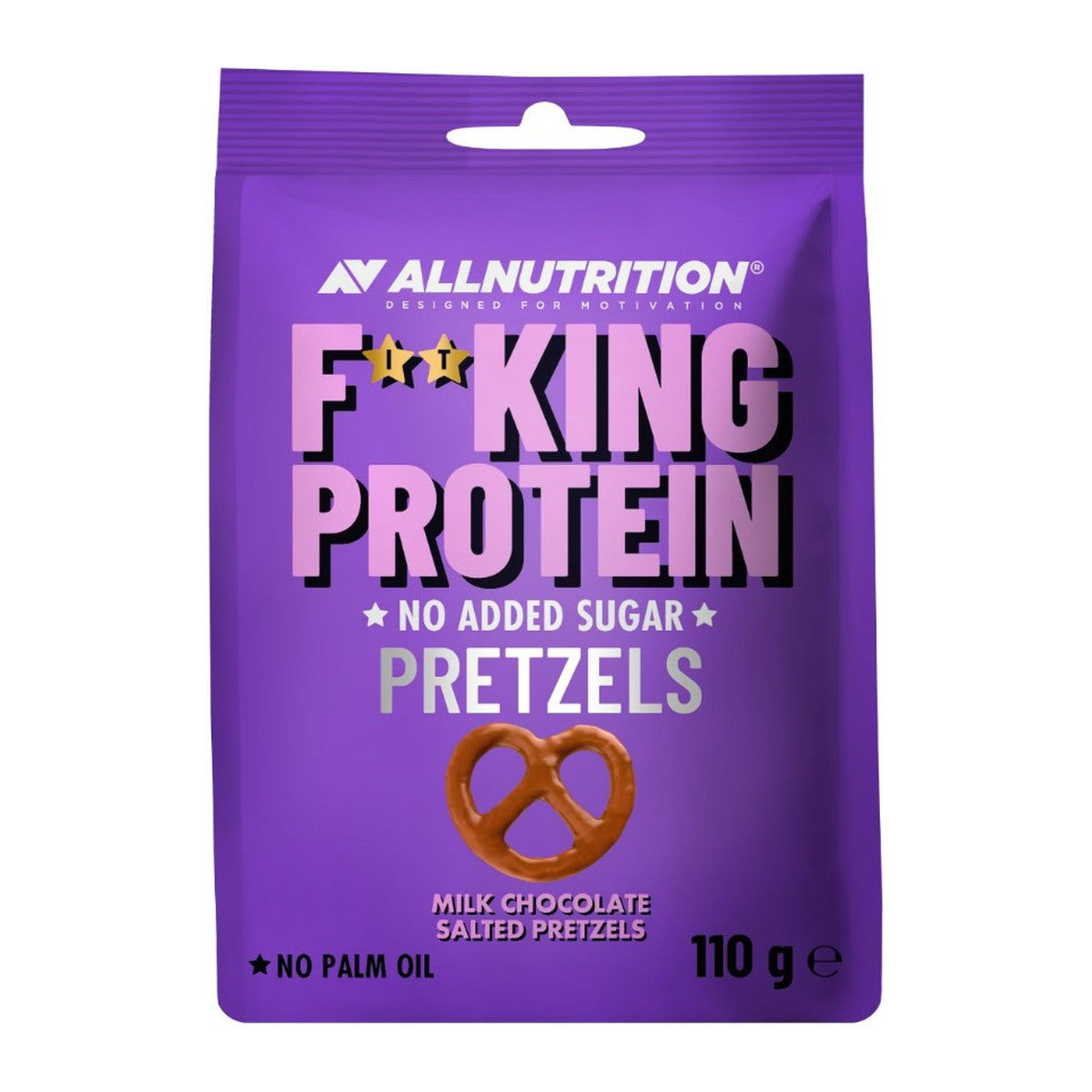 Allnutrition Fitking Protein Pretzels, Milk Chocolate Salted - 110