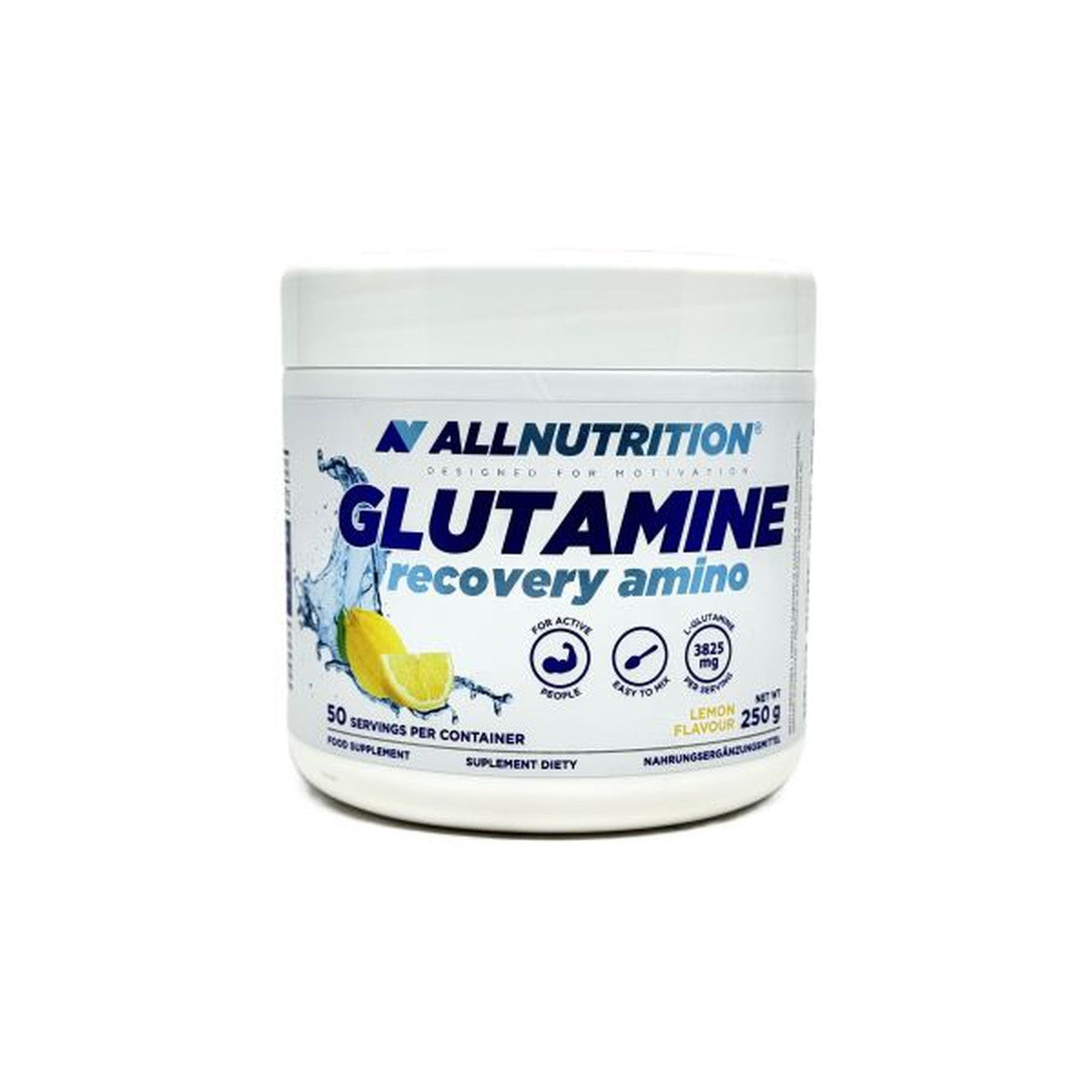 Allnutrition Glutamine Recovery Amino, Lemon - 250g