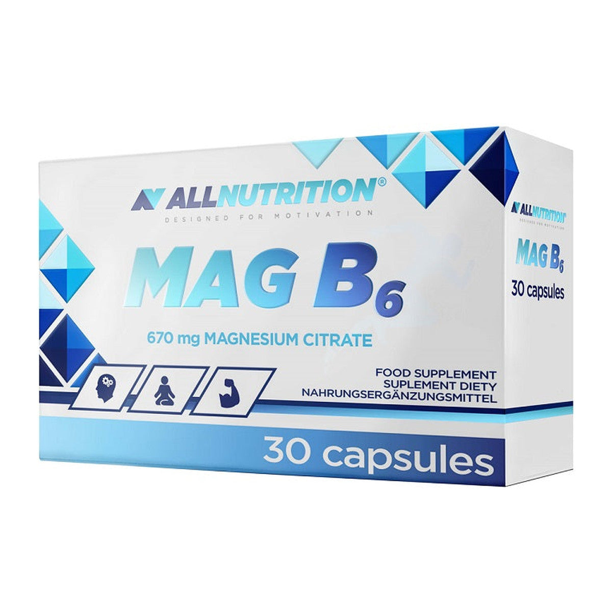 Allnutrition MAG B6, 670mg - 30 caps