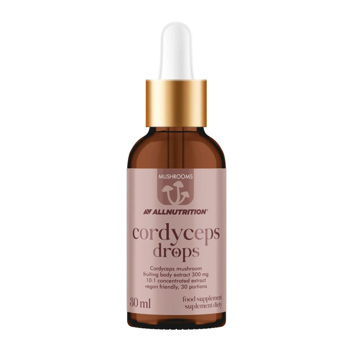 Allnutrition Mushrooms Cordyceps Drops, 300mg - 30 ml.