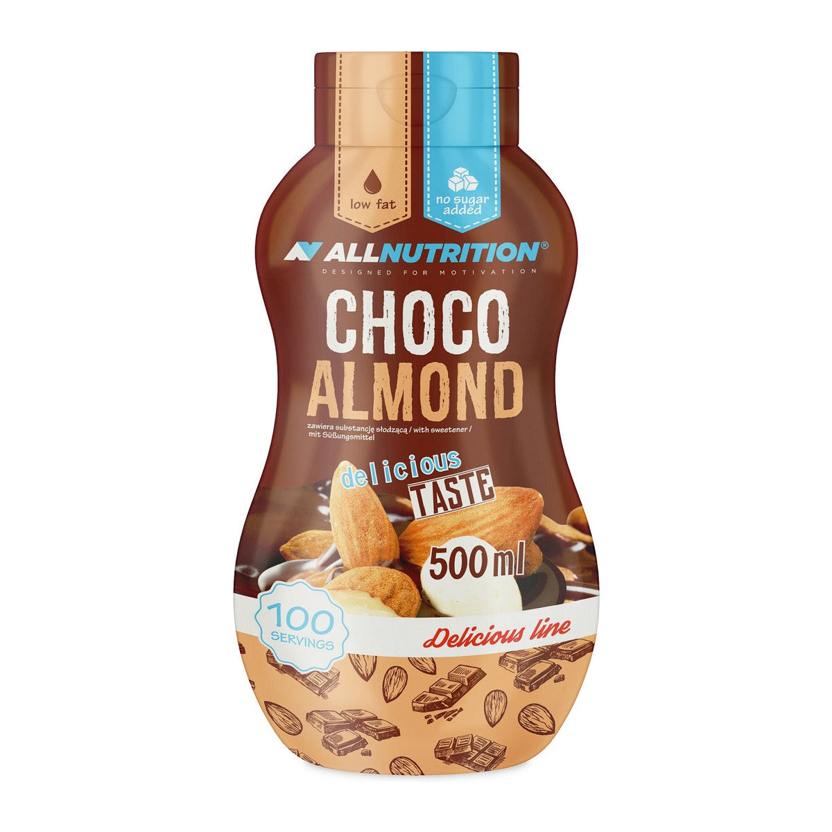 Allnutrition Sweet Sauce, Choco Almond - 500 ml.