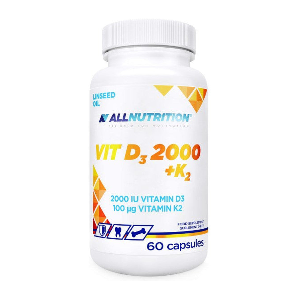 Allnutrition Vit D3 2000 + K2 - 60 caps